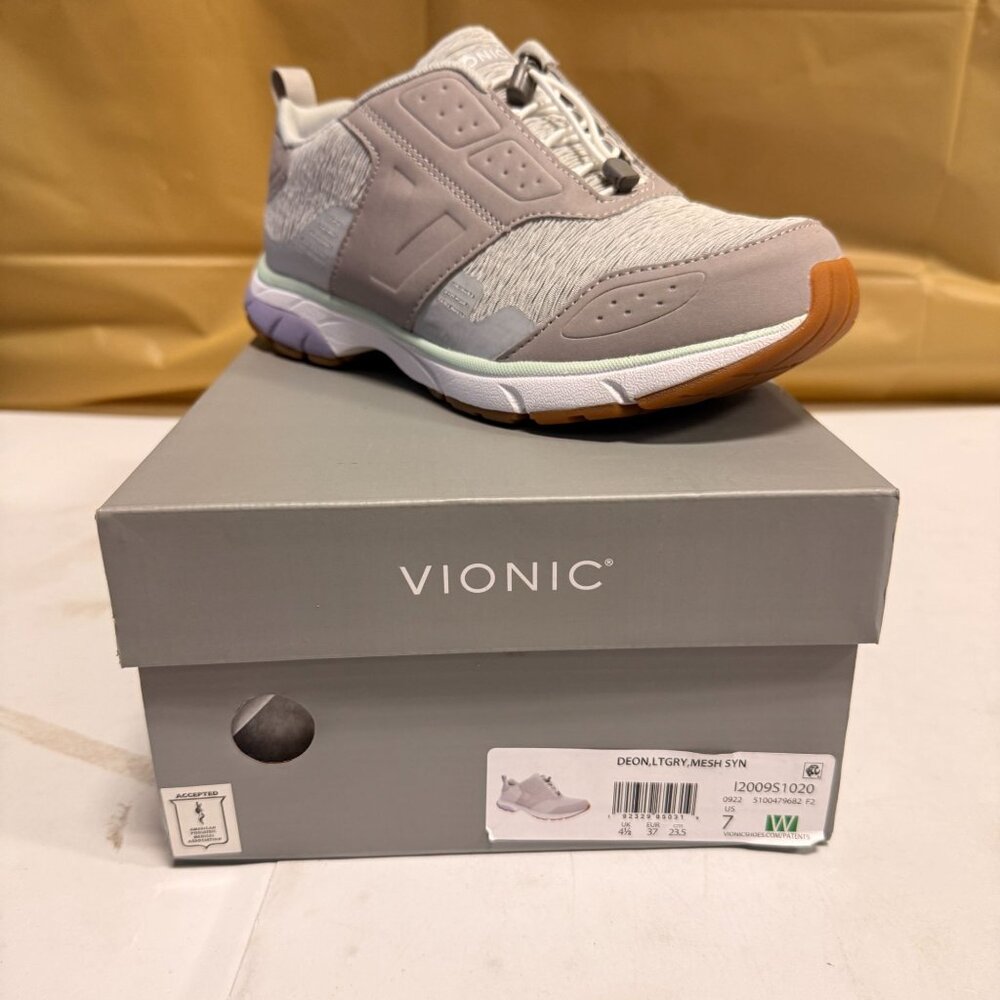 Vionic Women's Deon Shoes Light Grey Size 7 NEW - Picture 4 of 10